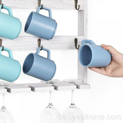 Wandmontierte 3 -stufige Kaffee Tasse Tasse Rack